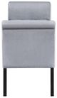 Coaster® Farrah Silver Rolled Arms Storage Bench-4