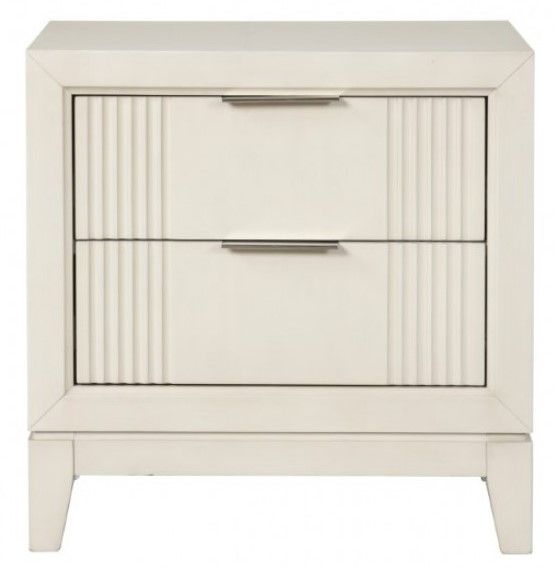 Furniture of America® Isadore Antique White Nightstand-2