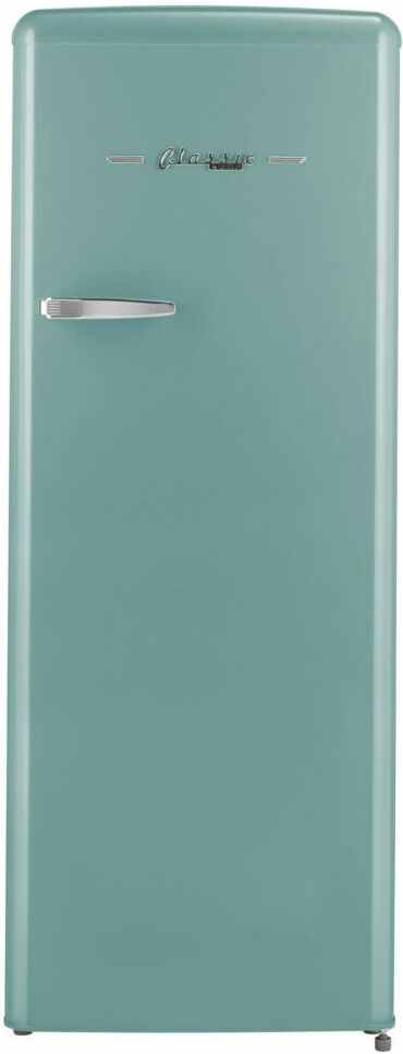 Unique® Appliances Classic Retro 8 Cu. Ft. Ocean Mist Turquoise Counter Depth Top Freezer Refrigerator-0