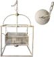 Crestview Collection Mayfair Antique White Iron 4 Light Chandelier-1