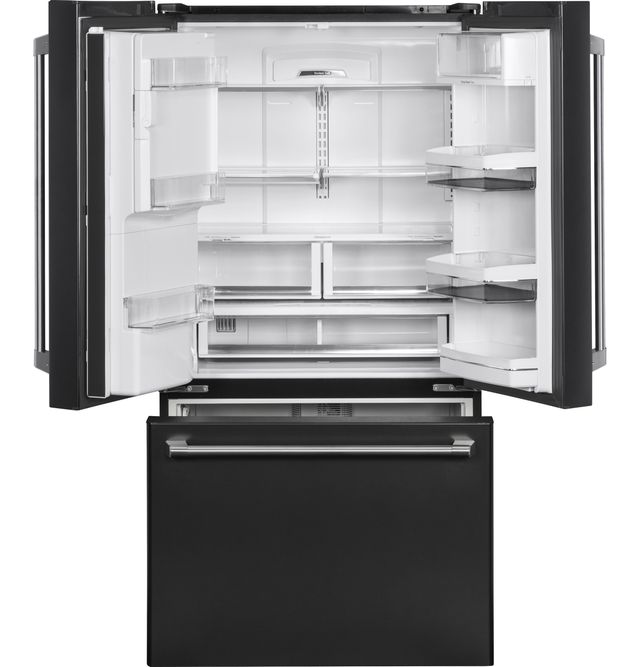 Café™ 22.2 Cu. Ft. Counter-Depth French-Door Refrigerator-Black Slate-1