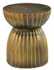Currey & Company Rasi Antique Brass Stool-0