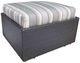 CabanaCoast® Customizable Chorus Wicker Outdoor Lounge Ottoman-0