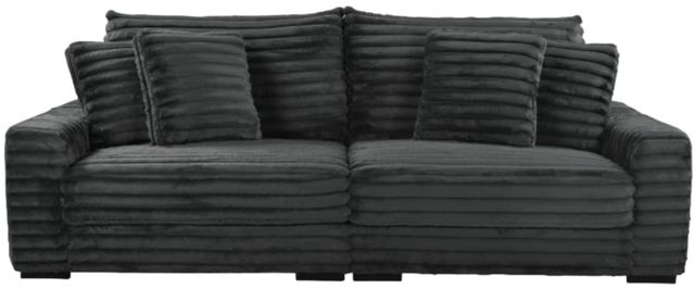 New Classic® Home Furnishings Embrace Charcoal Sofa-0