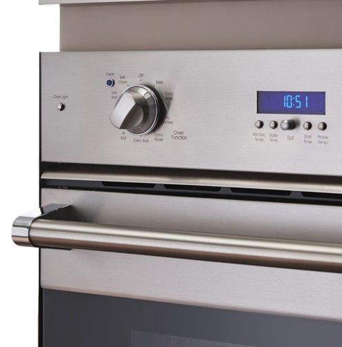 Viking® 3 Series 30" Ivy Double Electric Wall Oven-1
