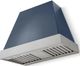 La Cornue CornuFé Euclid 36" Winter Sky Wall Mounted Range Hood with Satin Chrome Trim-0