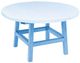 C R Plastic Generation Line Sky Blue Cocktail Table-0
