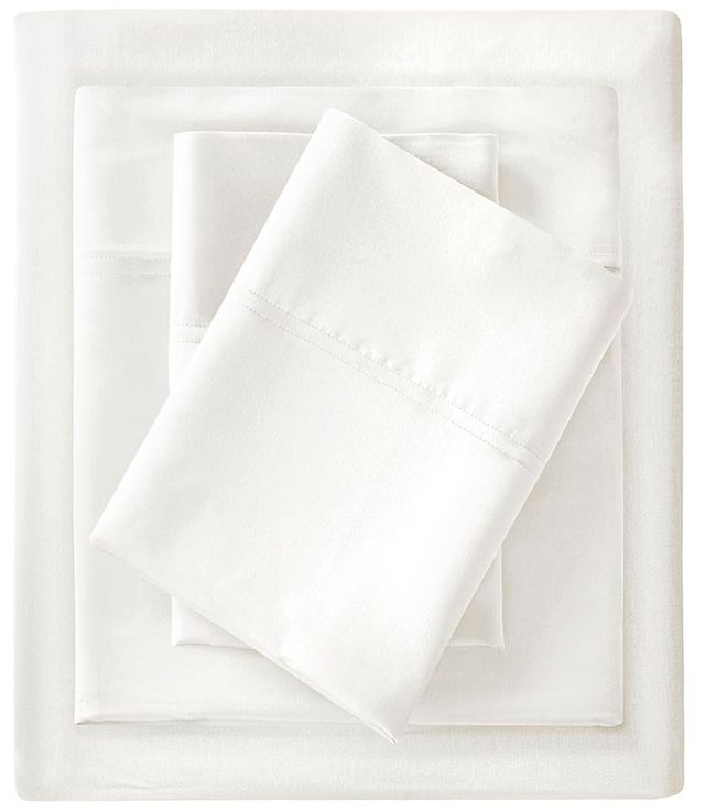 Olliix by Sleep Philosophy Rayon From Bamboo Ivory Queen Sheet Set-0