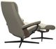 Stressless® by Ekornes® Customizable View Large Manual Recliner and Ottoman with Cross Base-3