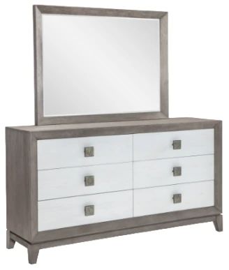 Legacy Classic Terra Luna Nightfall/White Cloud 6-Drawer Dresser-1