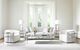 Bernhardt Cornelia Glass Top Cocktail Table with Stainless Steel Base-1