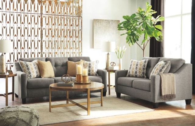 Benchcraft® Daylon 2-Piece Graphite Living Room Set-3