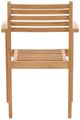 Dovetail Furniture Verdant Natural Wooden Outdoor Dining Chair-3