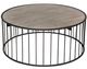 Diamond Sofa® Gibson 38" Round Grey Cocktail Table-0