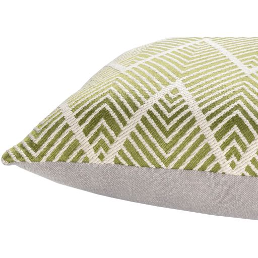 Surya Kanga Dark Green 22"x22" Toss Pillow with Down Insert-1
