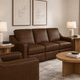 Flexsteel® Hudson Woodland Leather Sofa-1