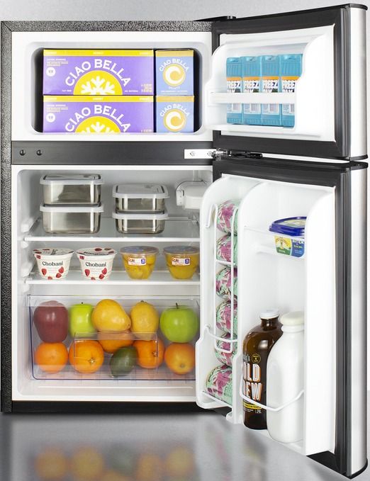 Summit® 19" 3.2 Cu. Ft. Stainless Steel Compact Refrigerator-2