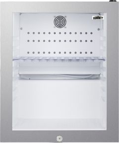 Summit® 16" 0.9 Cu. Ft. Stainless Steel Freestanding Beverage Center