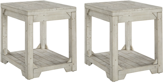 Signature Design by Ashley® Fregine 2-Piece Whitewash End Table Set-0