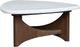 Magnussen Home® Arwen White Cocktail Table with Brown Base-2