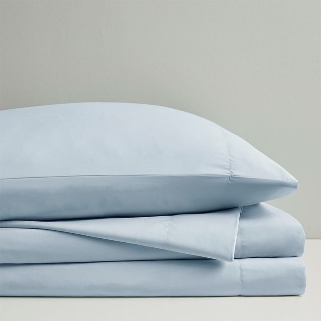 Olliix by Sleep Philosophy Smart Cool Microfiber Blue California King Sheet Set-1