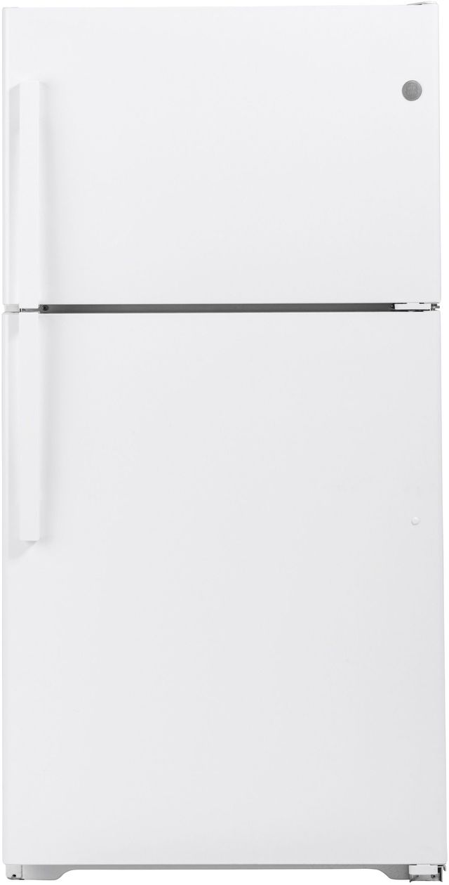 GE® 33 in. 21.9 Cu. Ft. White Top Freezer Refrigerator-0