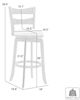 Armen Living Blair Creamy Neutral/Wheat Swivel Counter Stool-2
