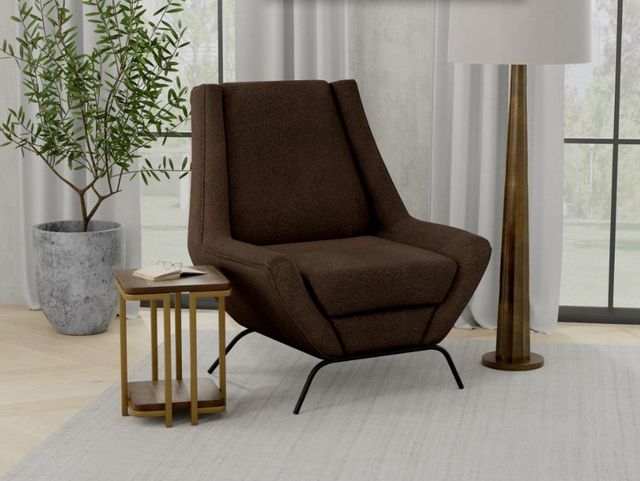 International Furniture Direct Tyne Chocolate Brown Accent Chair-1