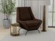 International Furniture Direct Tyne Chocolate Brown Accent Chair-1