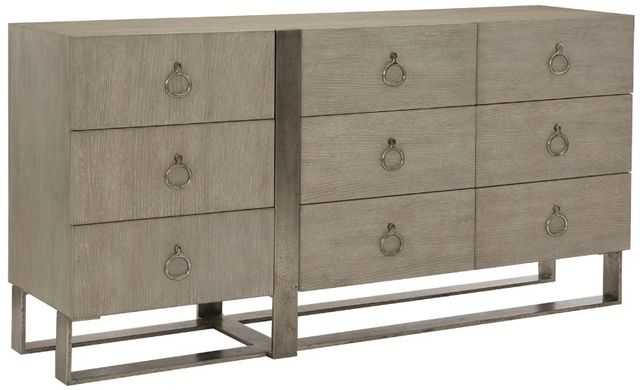 Bernhardt Linea Cerused Greige 9-Drawer Dresser-0
