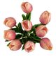 A & B Home Cerise Faux Tulip 9-Stem Bundle-1