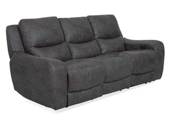 Furniture of America® Demetrius Dark Gray Power Sofa-0