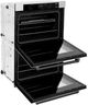 ZLINE Autograph Edition Professional 30" Stainless Steel Double Electric Wall Oven with White Matte Doors and Matte Black Accents-3