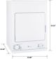GE® Spacemaker® 3.6 Cu. Ft. White Electric Dryer-2