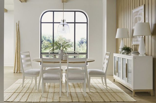 aspenhome® Astoria 7-Piece Pearl Round Dining Set-1