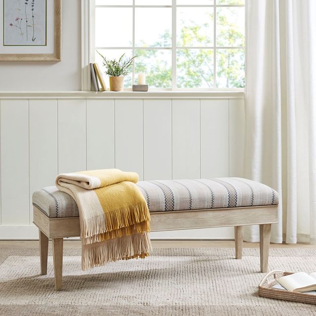 Olliix by Martha Stewart Harstrom Beige Multi Storage Bench-3