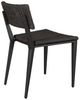 Uttermost® Calbas Java Black Aluminum/Wicker Indoor-Outdoor Side Chair-4