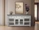 International Furniture Direct Stone Weathered Gray/White 70" TV Stand-1