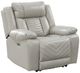Homelegance® Huron Gray Power Recliner with Charging Ports-0