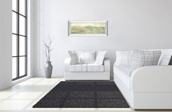 Classy Art Greenery Horizon Line III by Jennifer Goldberger Mirror Framed Wall Art-3