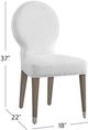 Bassett Mirror Farrah 2-Piece Porcelain White Dining Chair-5
