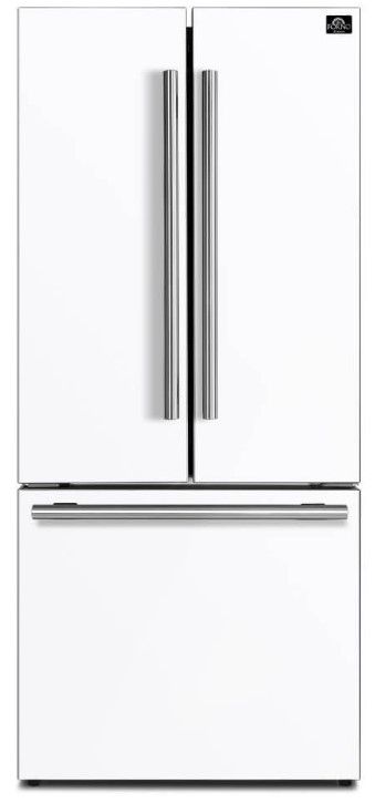 FORNO® Espresso Gallipoli 30 in. 17.5 Cu. Ft. White Counter Depth French Door Refrigerator-1