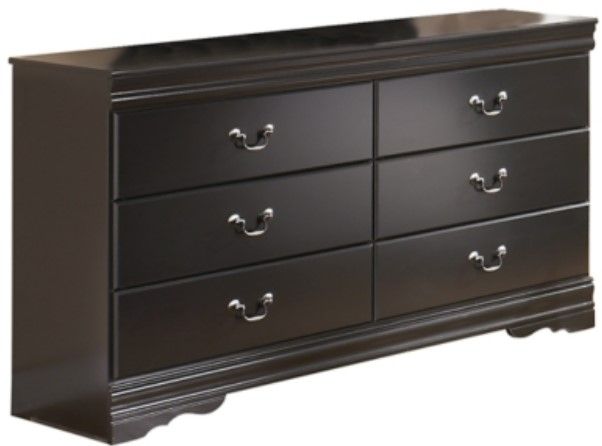 Signature Design by Ashley® Huey Vineyard 4-Piece Black Queen Sleigh Bed Set-2