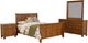 Liberty Furniture Grandpas Cabin 4-Piece Aged Oak Queen Sleigh Bedroom Set-0