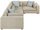 Homelegance® Mila 4-Piece Pewter Sectional-3