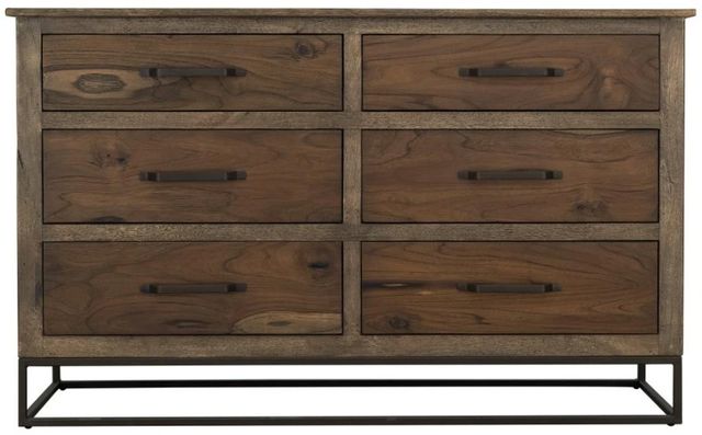 International Furniture Direct Natural Teca Brown Dresser-2