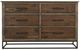 International Furniture Direct Natural Teca Brown Dresser-2
