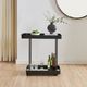 Uttermost® Vesper Black Iron Bar Cart-1