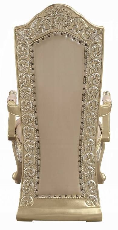 ACME Furniture Vatican 2-Piece Champagne Silver Arm Chair Set-3