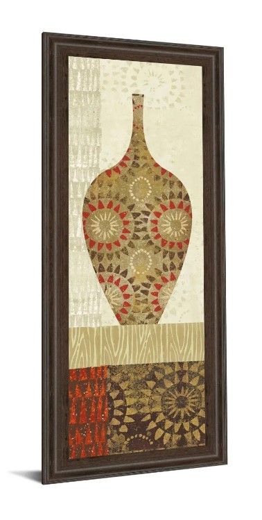 Classy Art Spice Stripe Vessels Panel III by Wild Apple Portfolio Wall Art-1